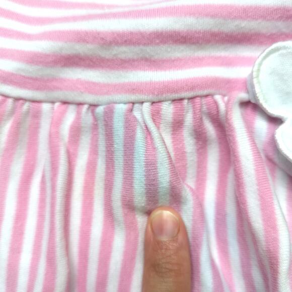 Vintage Copper Key Bubble Romer Girls Size 3T Pink Stripe Flower - Picture 4 of 5